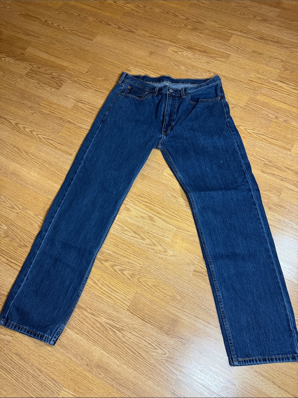 Levi's 505 Men’s 36x32 Dark Blue Straight-Leg Jeans